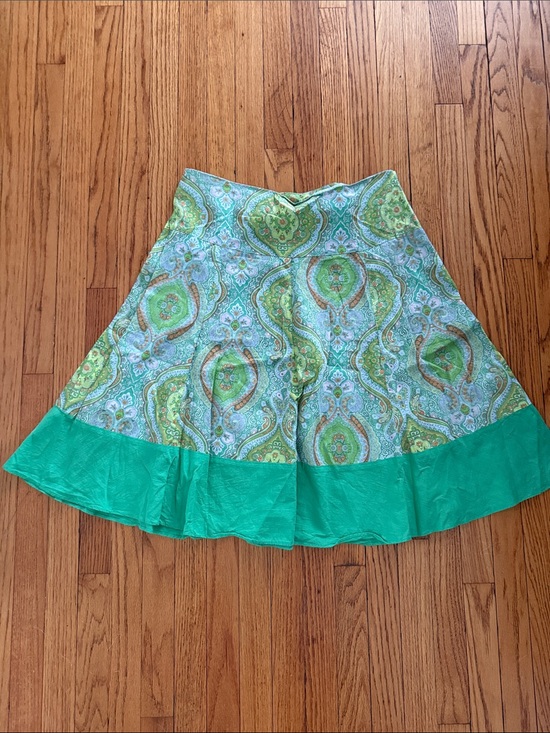 Gadzooks Dresses & Skirts - Vintage Gadzooks Green Paisley Circle Skirt
